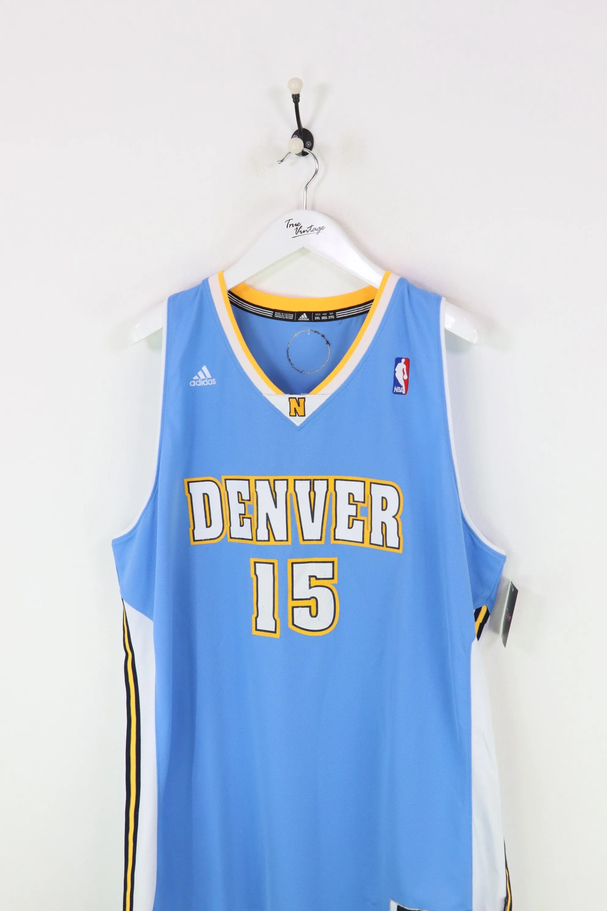 Adidas Denver Nuggets Carmelo Anthony Basketball Jersey Blue XXL