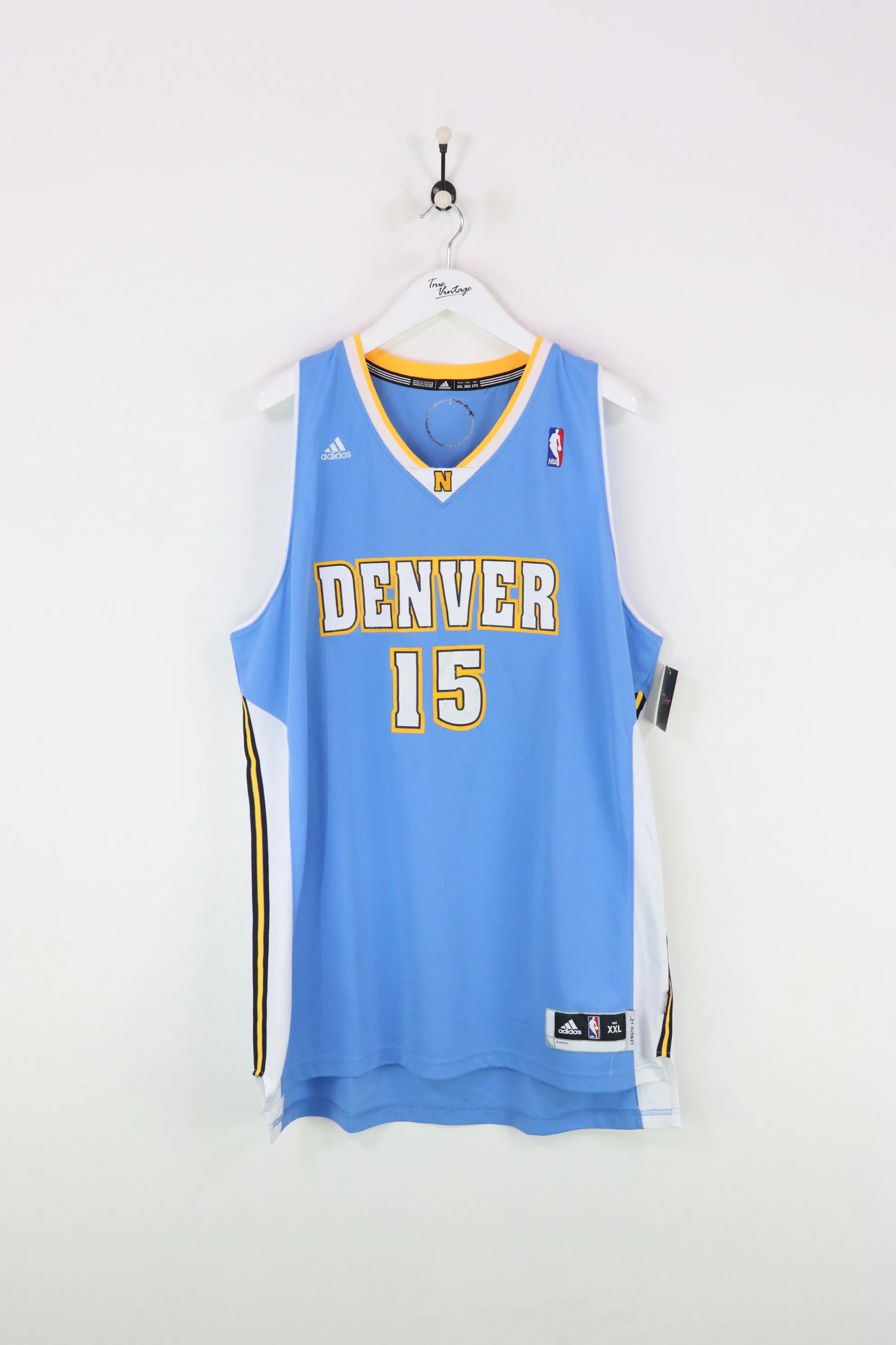 Adidas Denver Nuggets Carmelo Anthony Basketball Jersey Blue XXL