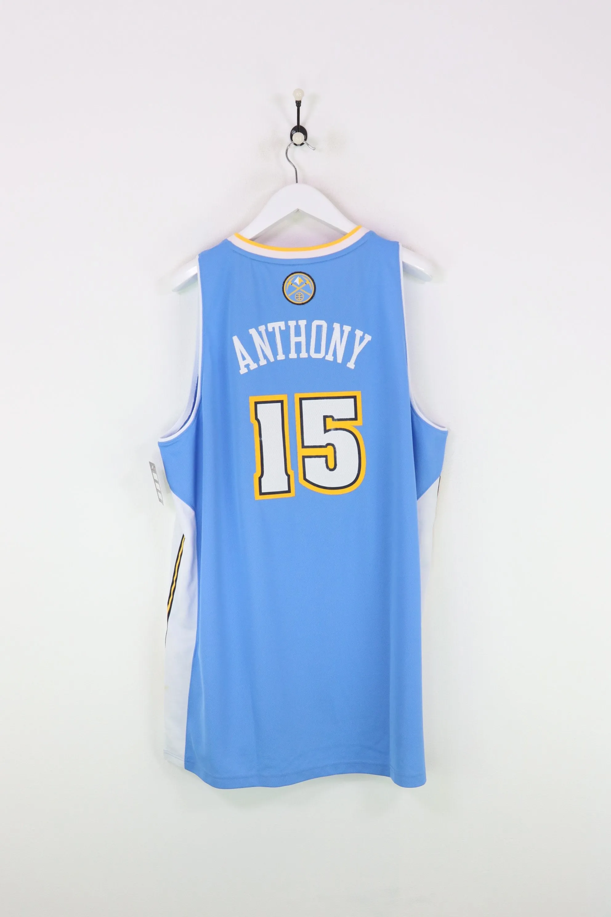 Adidas Denver Nuggets Carmelo Anthony Basketball Jersey Blue XXL