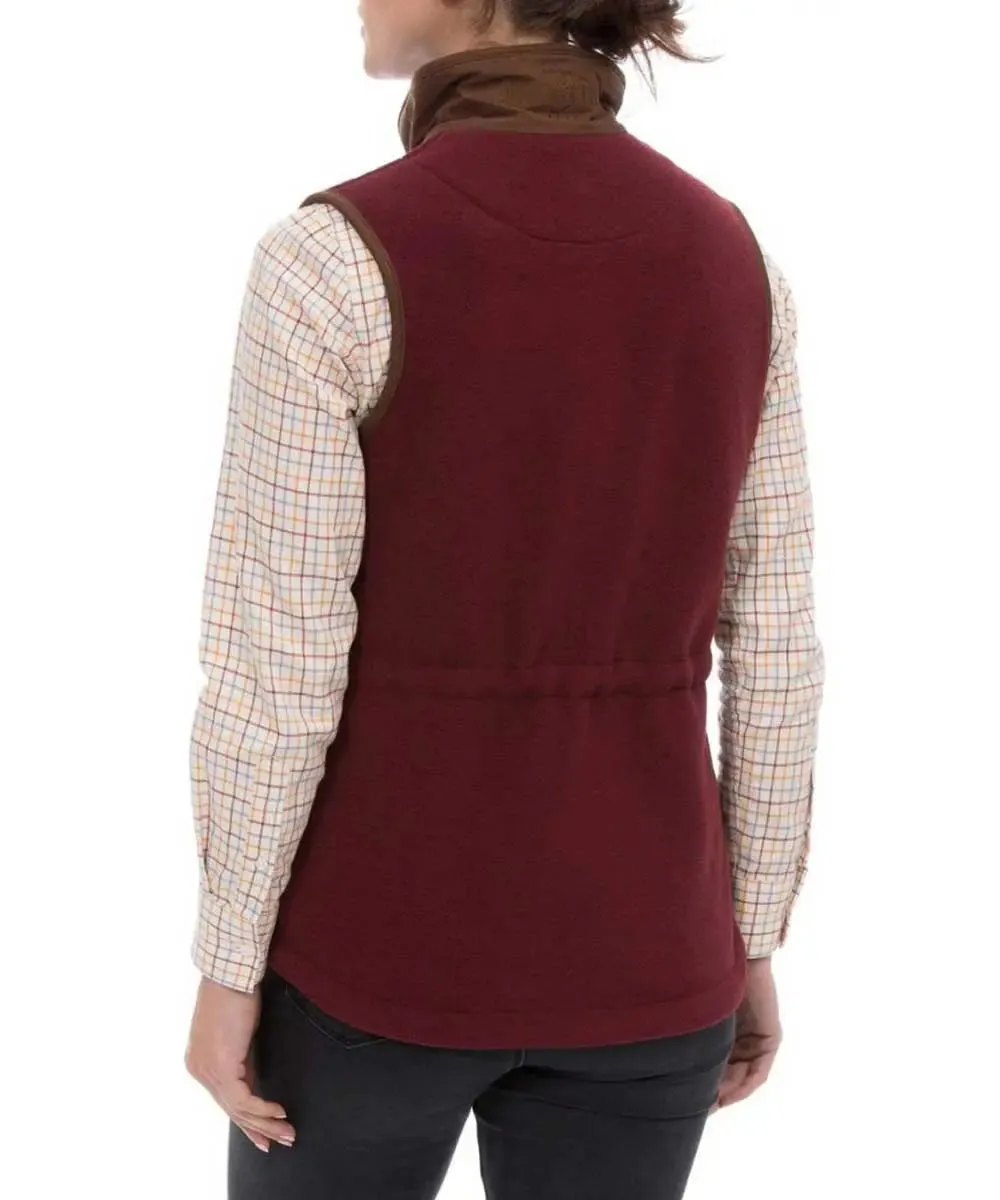 ALAN PAINE Aylsham Ladies Fleece Gilet - Bloodstone