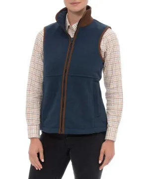 ALAN PAINE Aylsham Ladies Fleece Gilet - Blue Steel