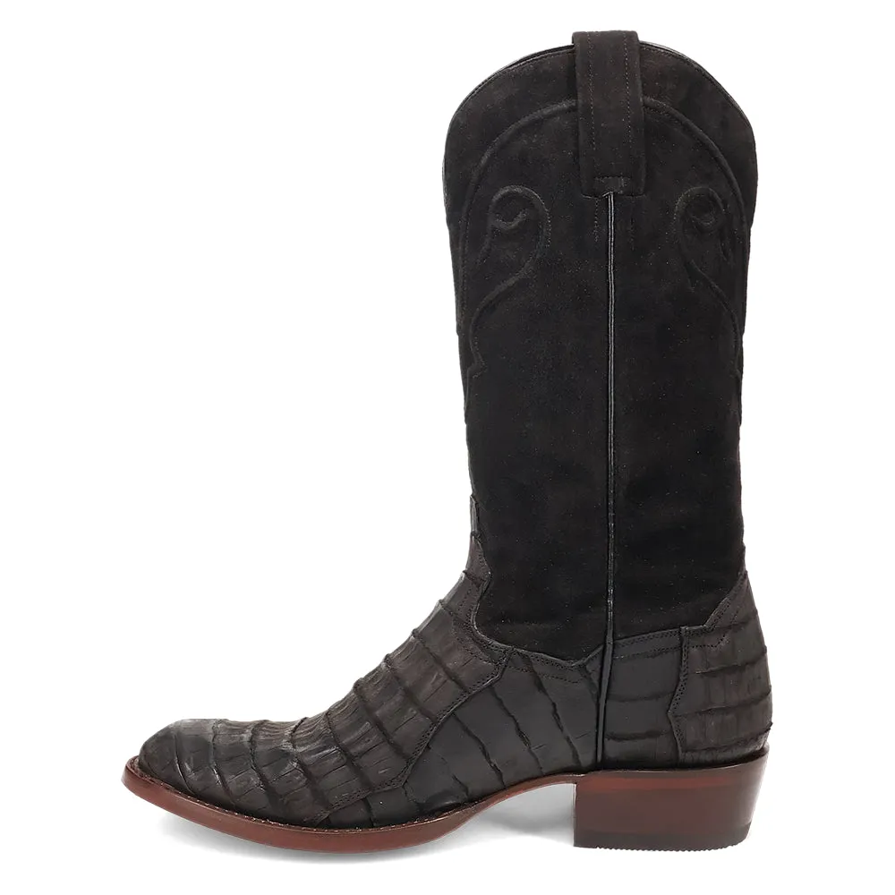 Alvis Caiman Round Toe Cowboy Boots