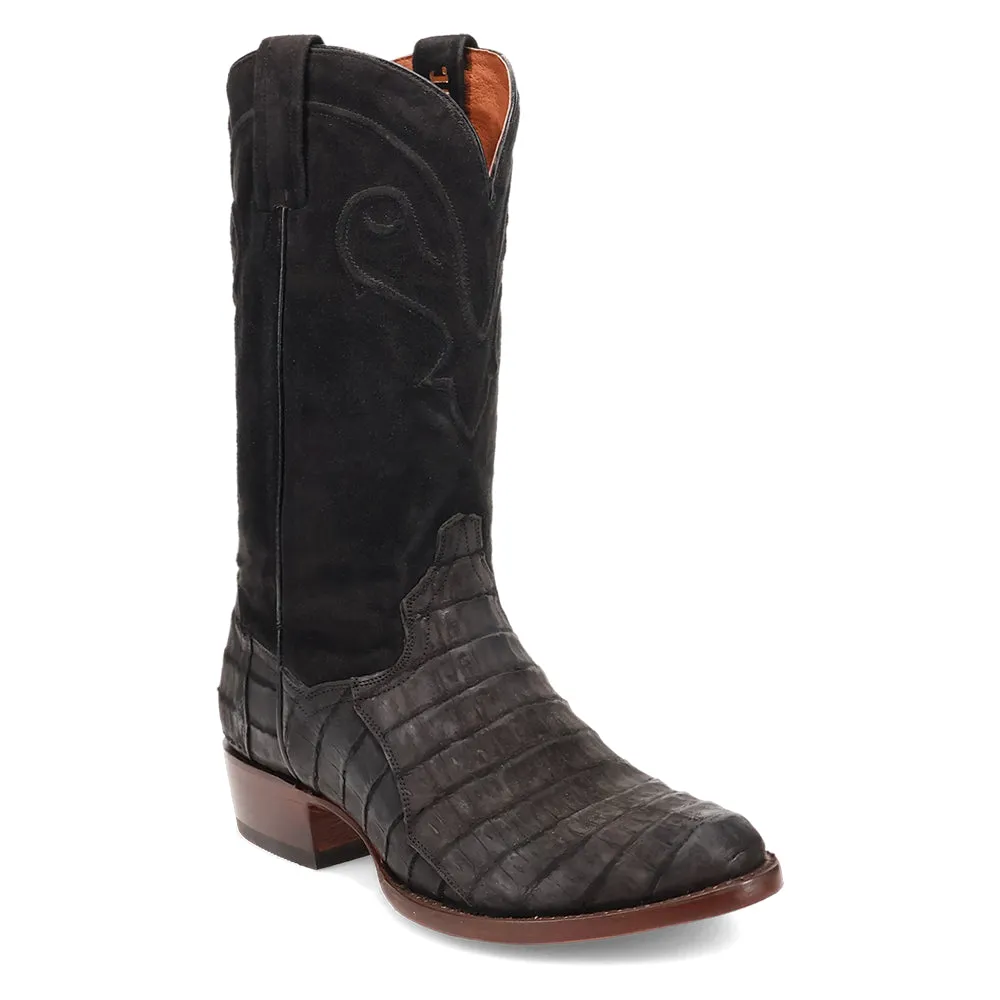 Alvis Caiman Round Toe Cowboy Boots