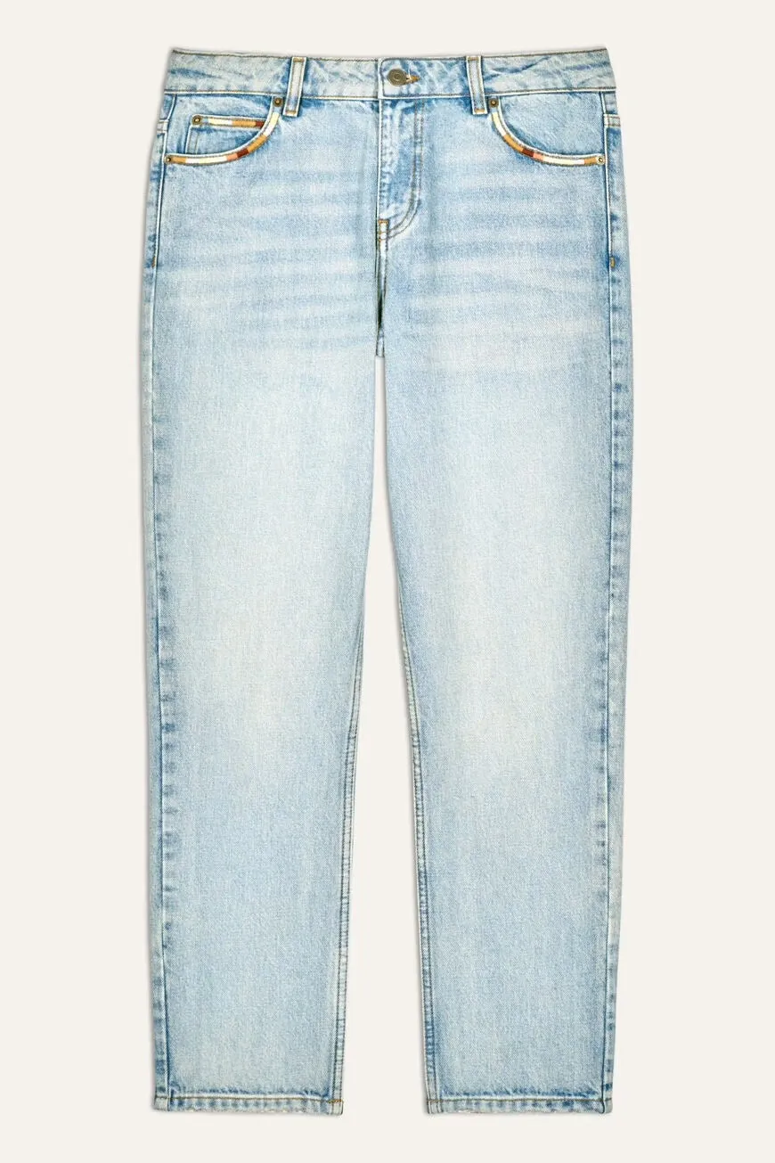 Bash Paris Full Denim Jean in Light Blue Denim