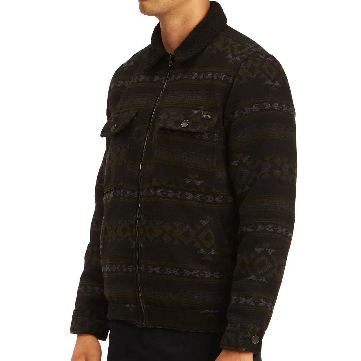 Billabong Barlow Sherpa Trucker Zip Jacket