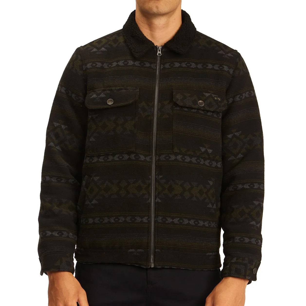 Billabong Barlow Sherpa Trucker Zip Jacket