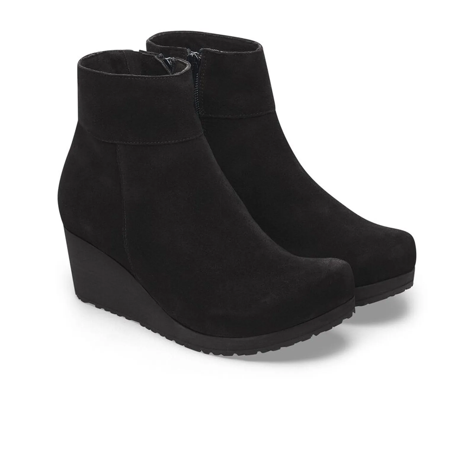 Birkenstock Ebba Narrow Wedge Boot (Women) - Black Suede