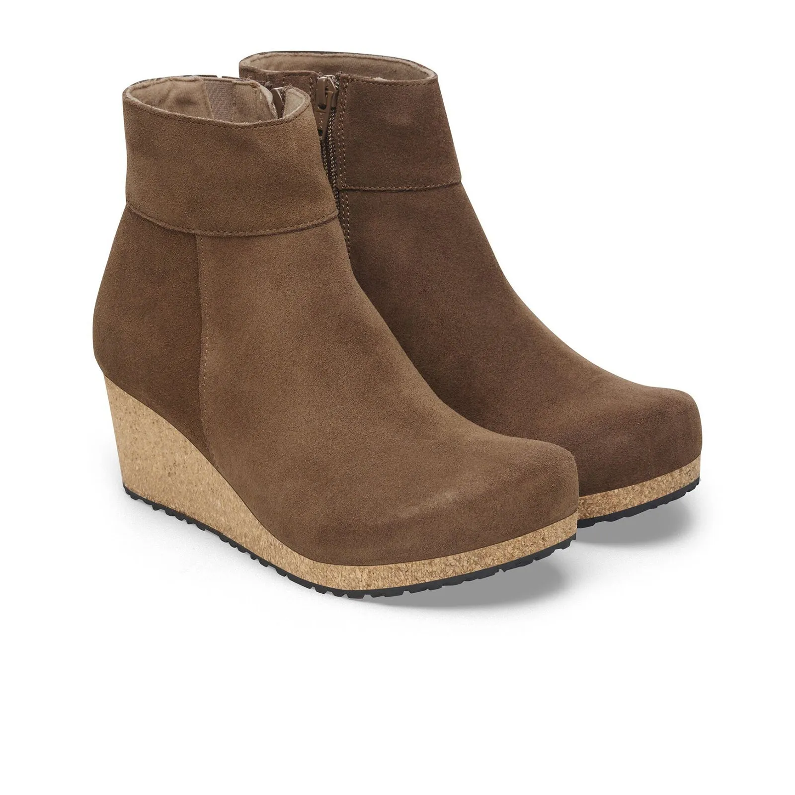 Birkenstock Ebba Narrow Wedge Boot (Women) - Dark Tea Suede