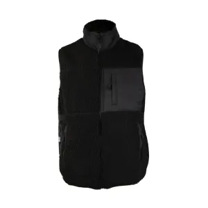 Black Sherpa Fleece Commuter Cycling Gilet