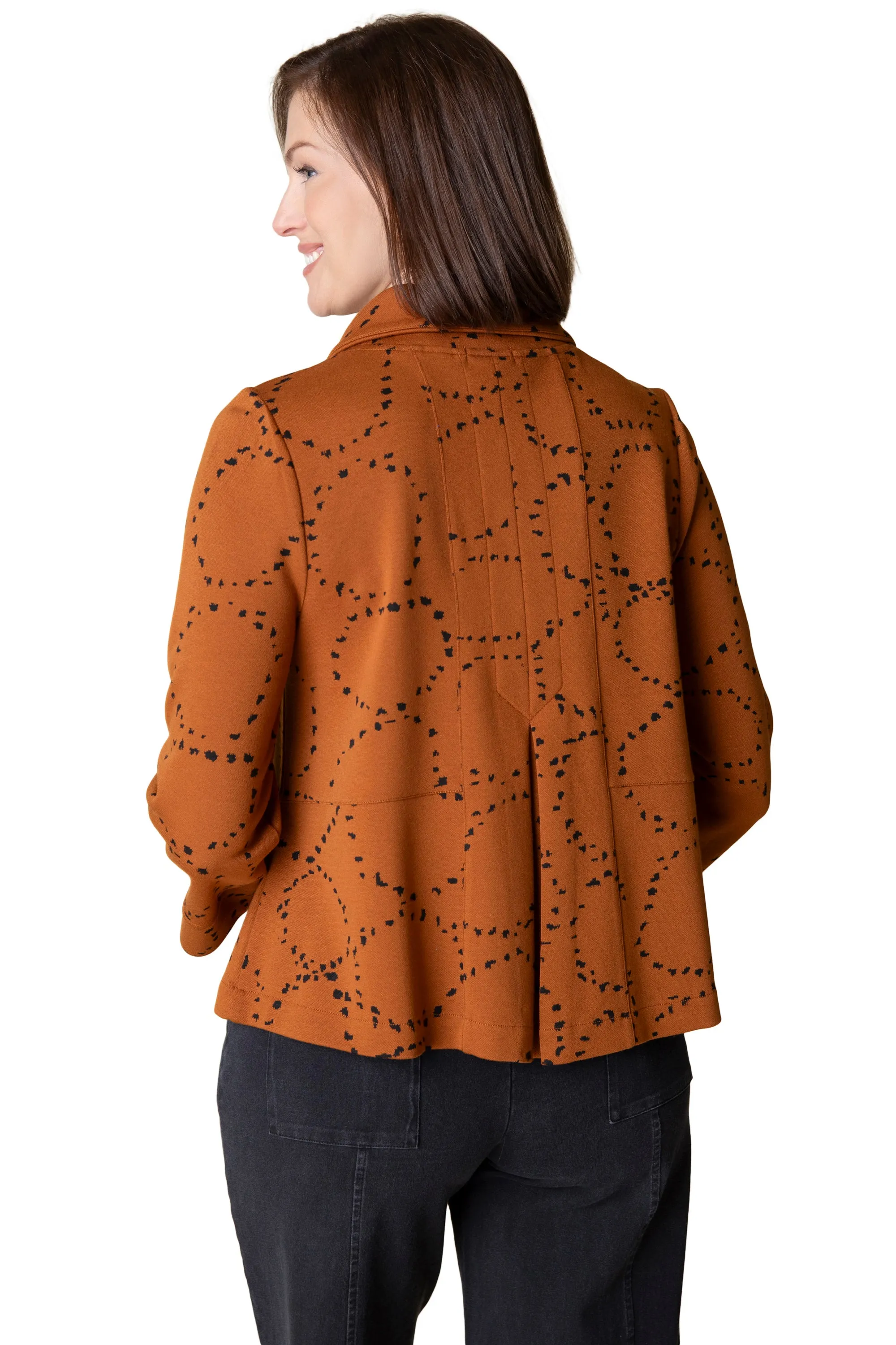 Circle Jacquard Retro Jacket