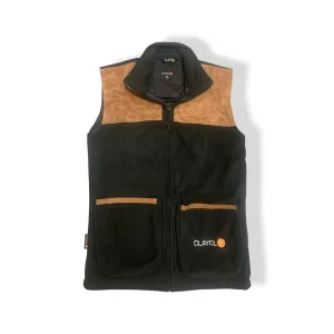 Clayclo Polar Fleece Gilets Black Large