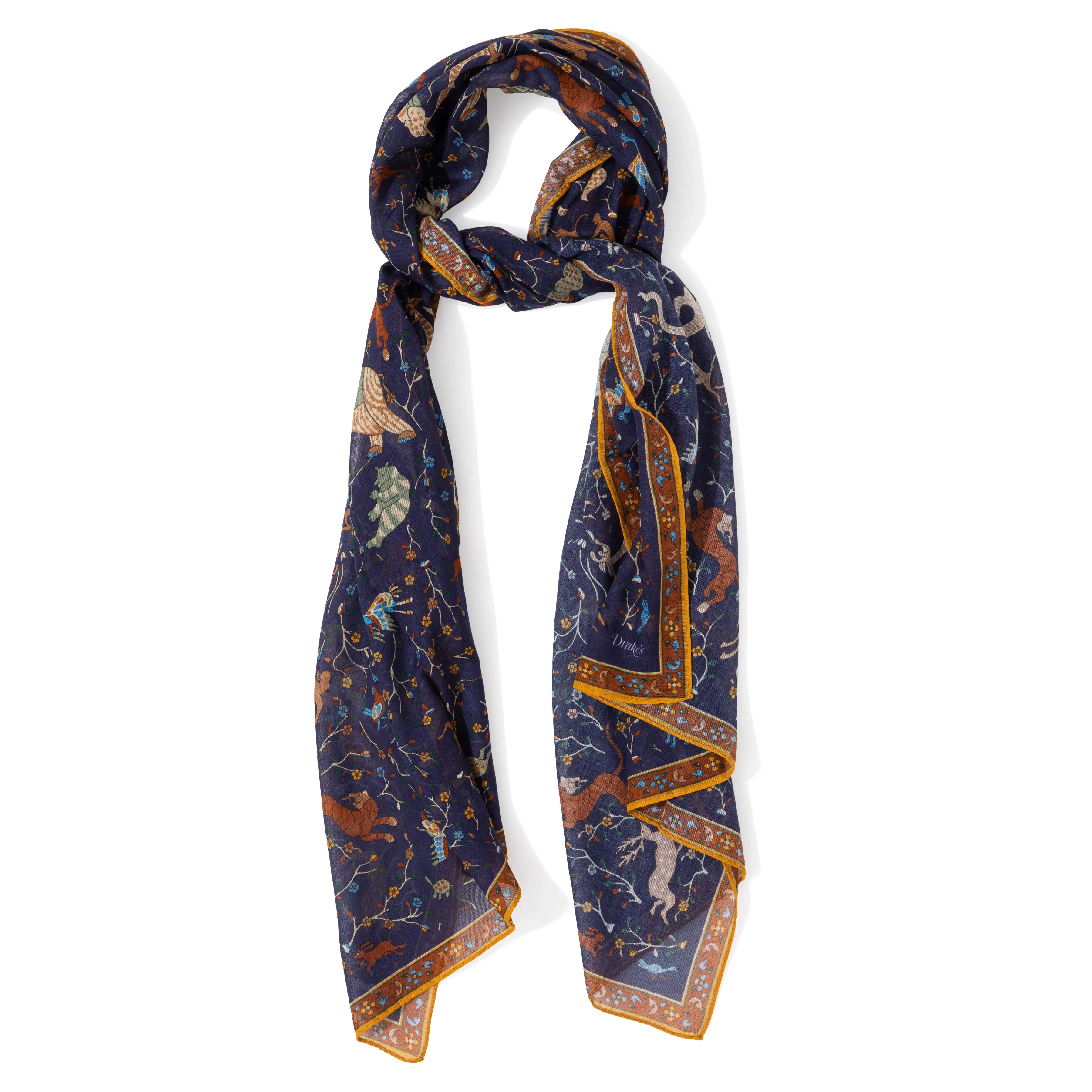 Cotton/Modal/Cashmere Mystic Animal Print Scarf