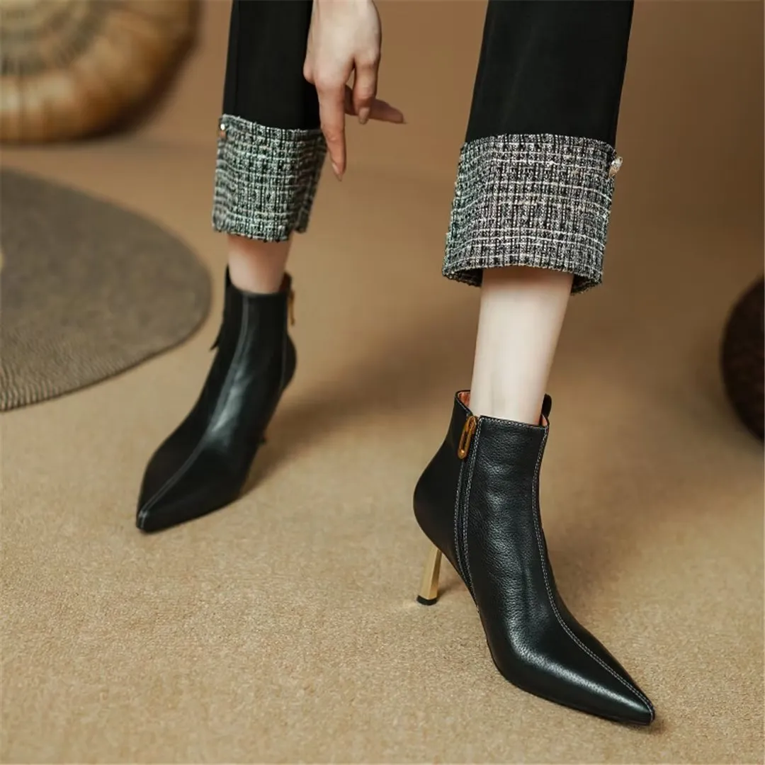 CrocElegance Pointed Winter Slip-Ons