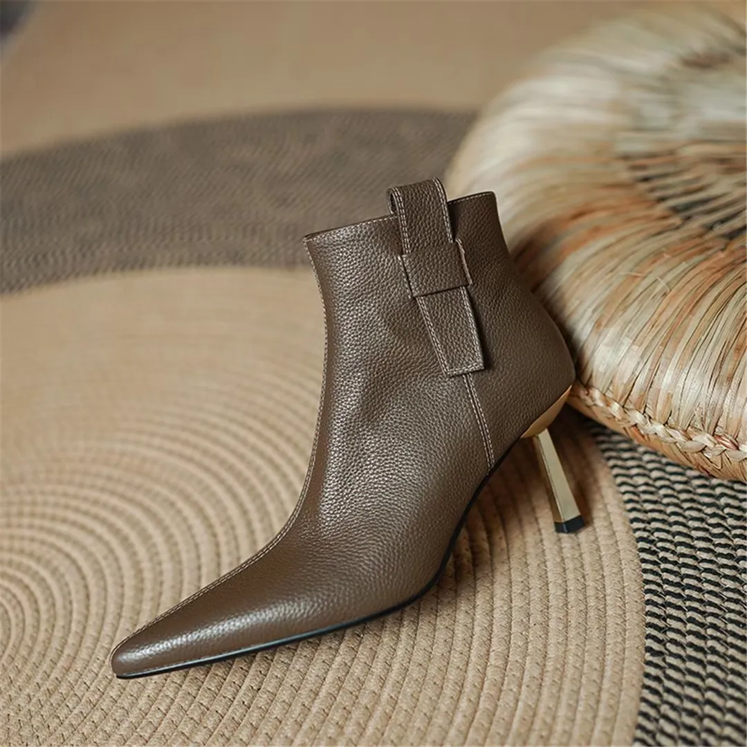 CrocElegance Pointed Winter Slip-Ons