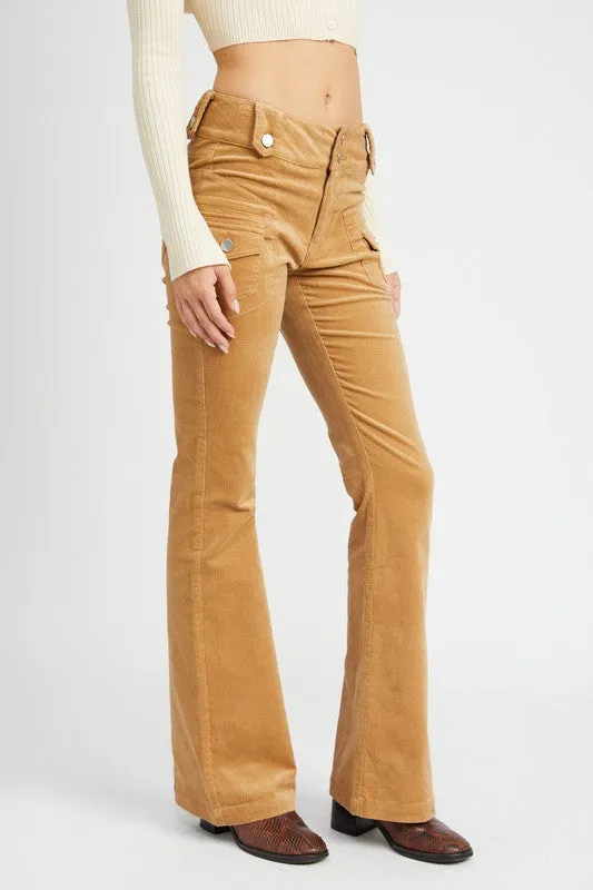 Dalla Low Rise Bell Bottom Pants