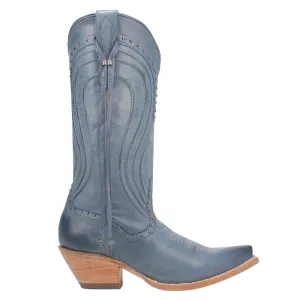 Donnah Leather Snip Toe Cowboy Boots