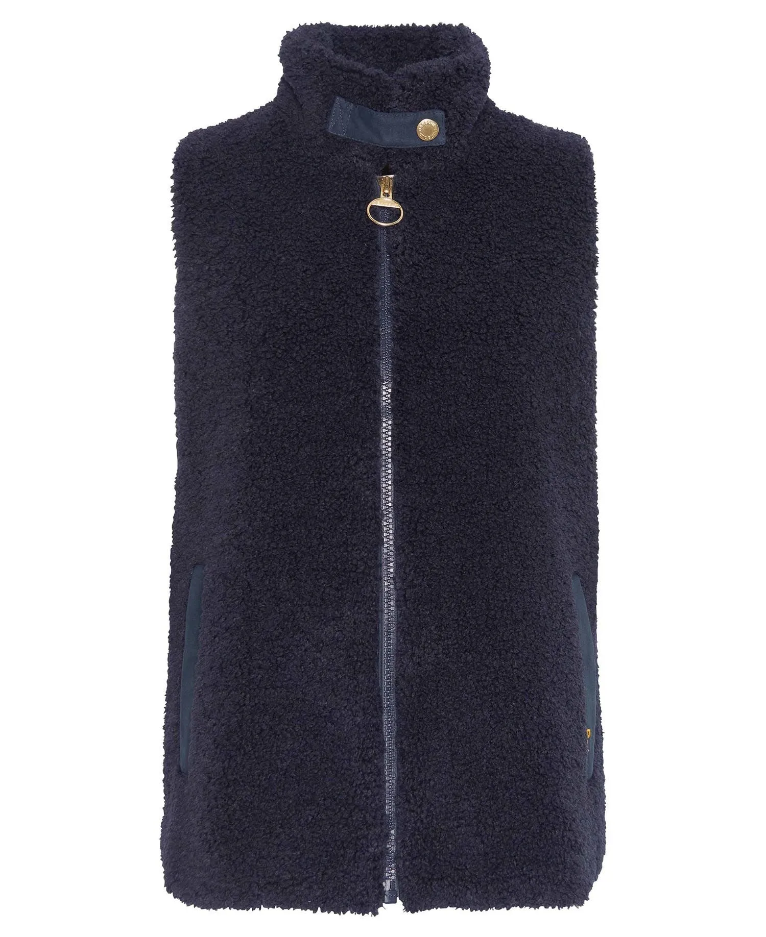 Elisha Fleece Gilet - Dark Navy/Military Brown/Light Sand