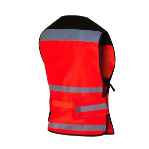 Equisafety Hi Vis Air Waistcoat Red- PLAIN BACK