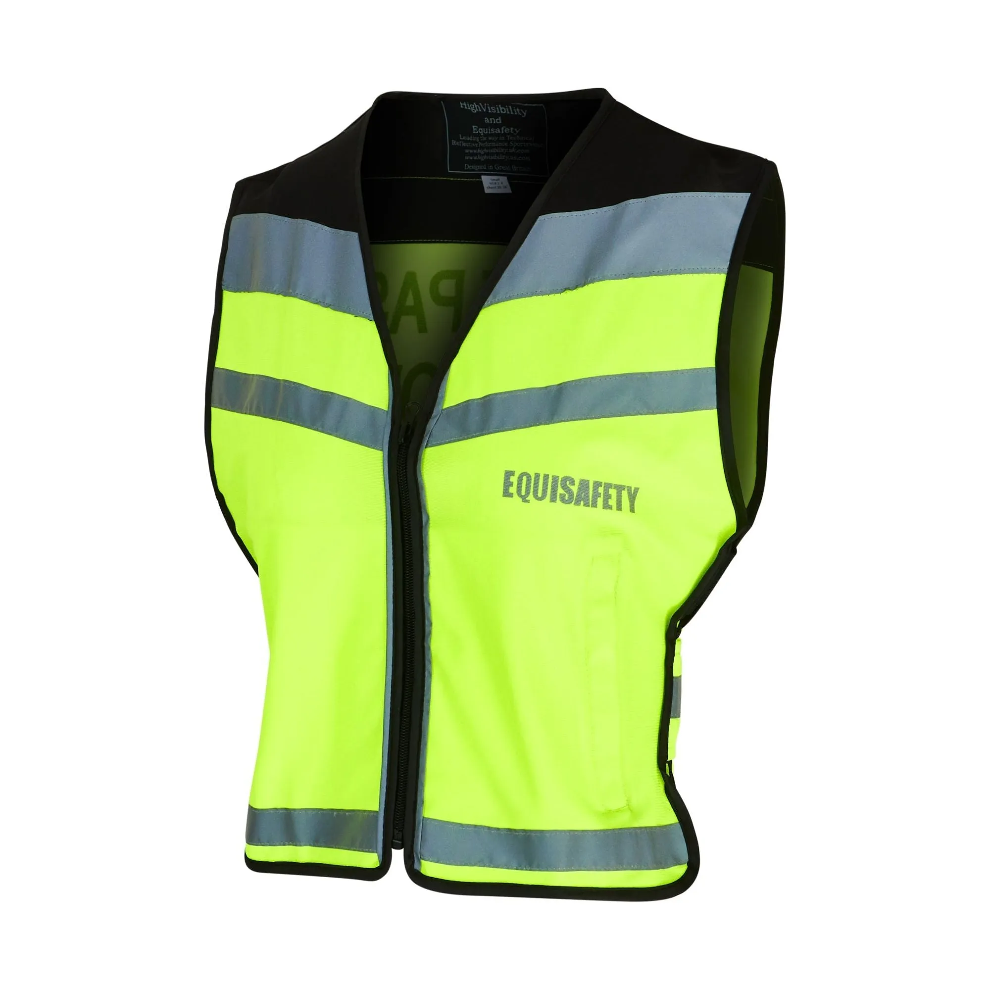 Equisafety Hi Vis CHILD Waistcoat - Yellow-Disabled Rider