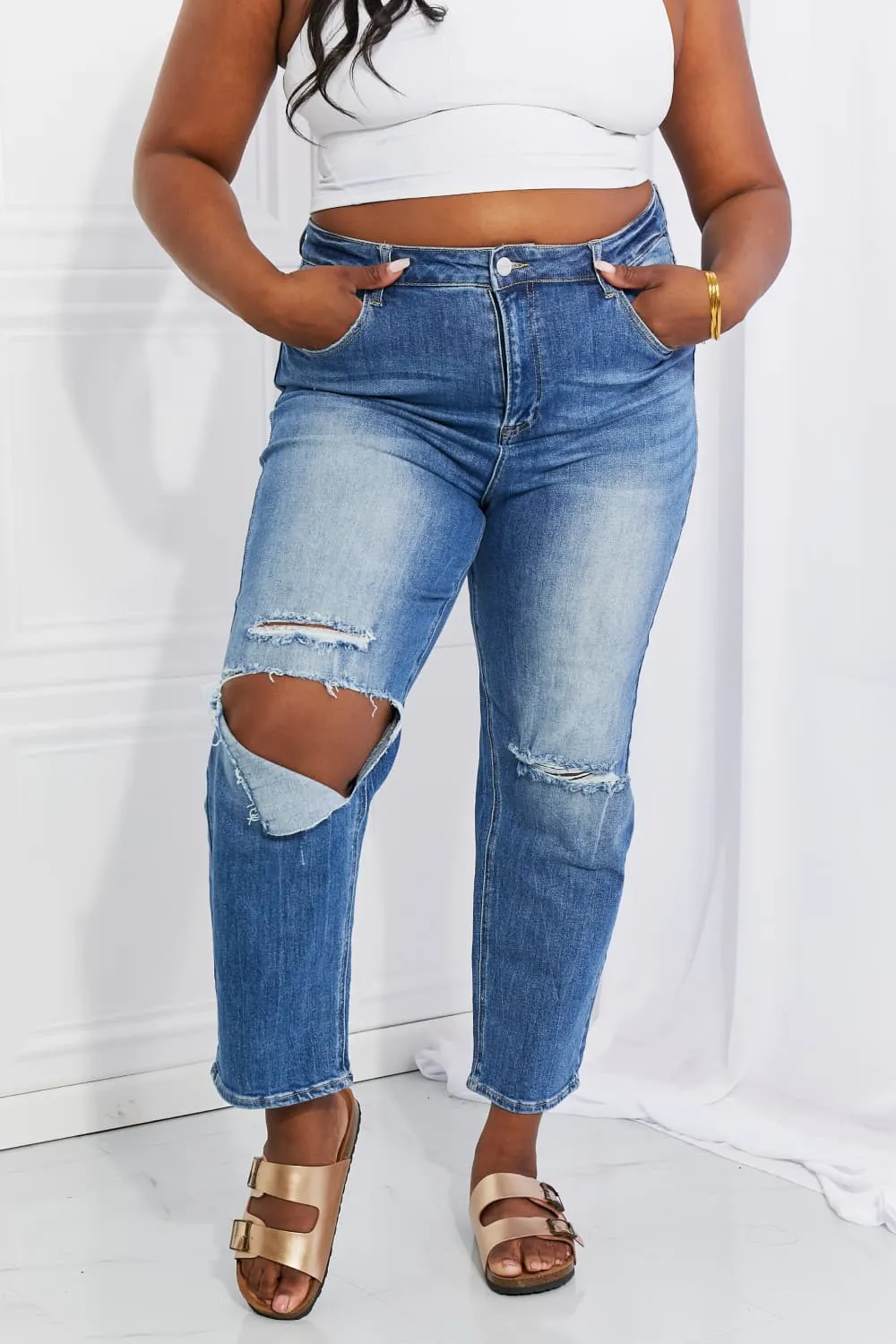 Ezra High Rise Relaxed Jeans