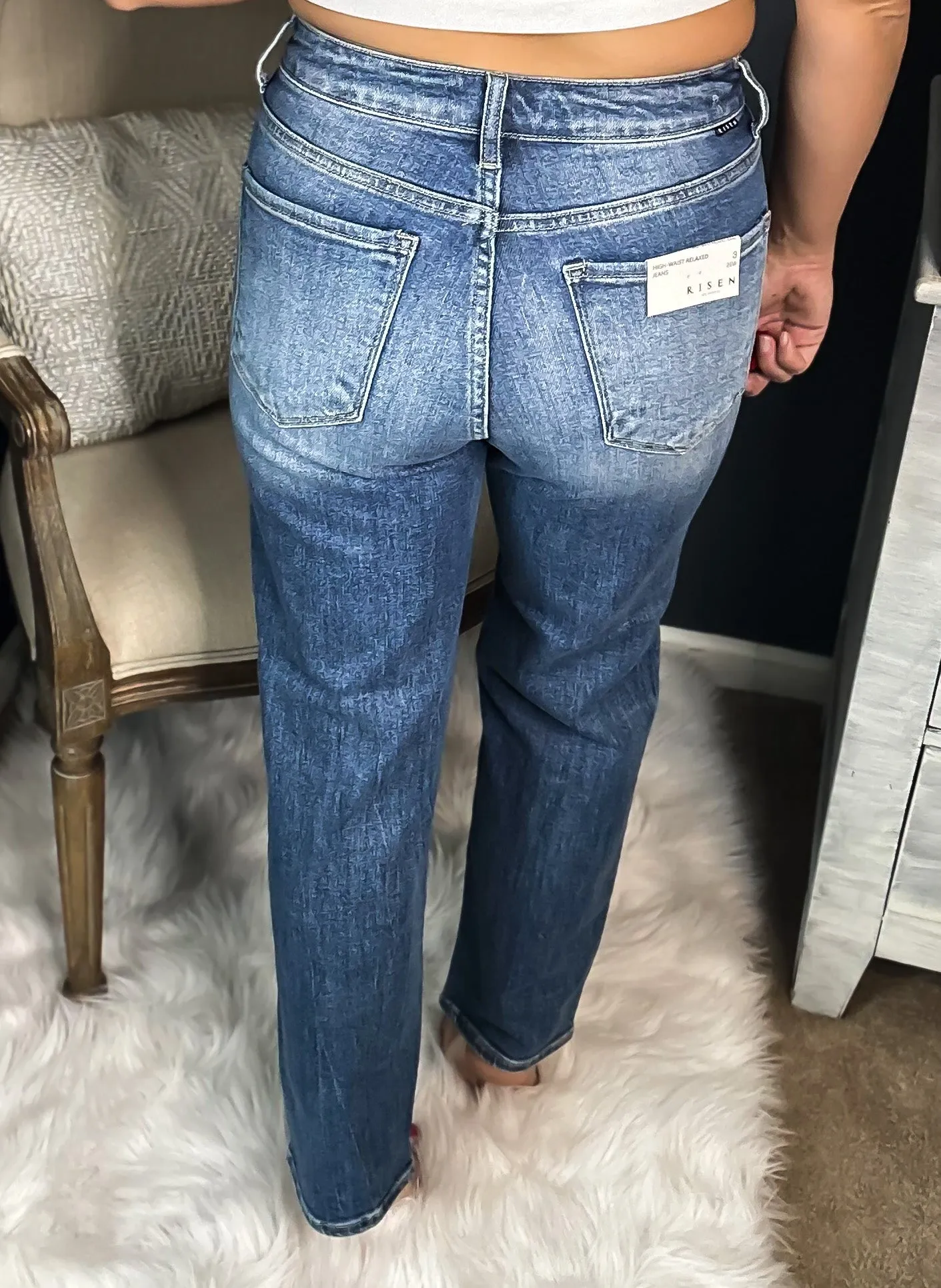 Ezra High Rise Relaxed Jeans