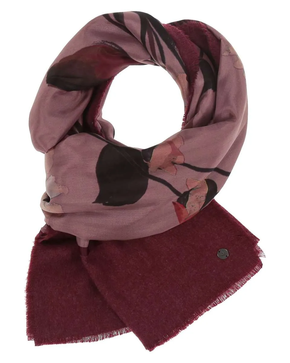 Fraas Floral Silk Patchwork Scarf