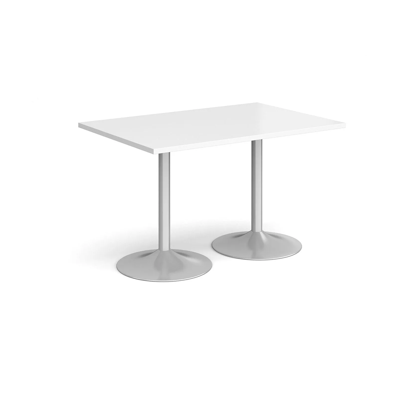 Genoa rectangular dining table with trumpet base