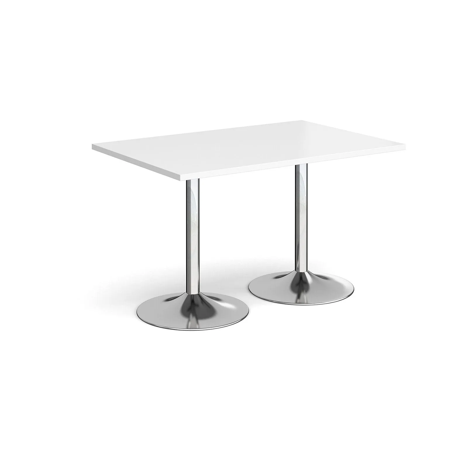 Genoa rectangular dining table with trumpet base