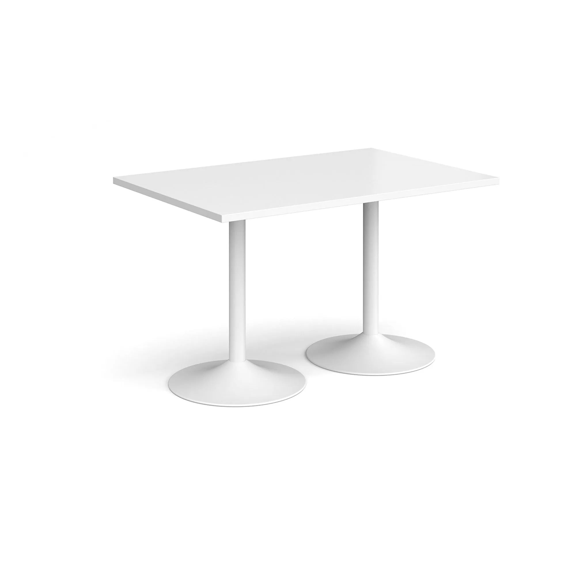 Genoa rectangular dining table with trumpet base