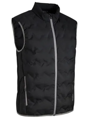 GLENMUIR Bute Zip Front Padded Golf Gilet - Mens - Black