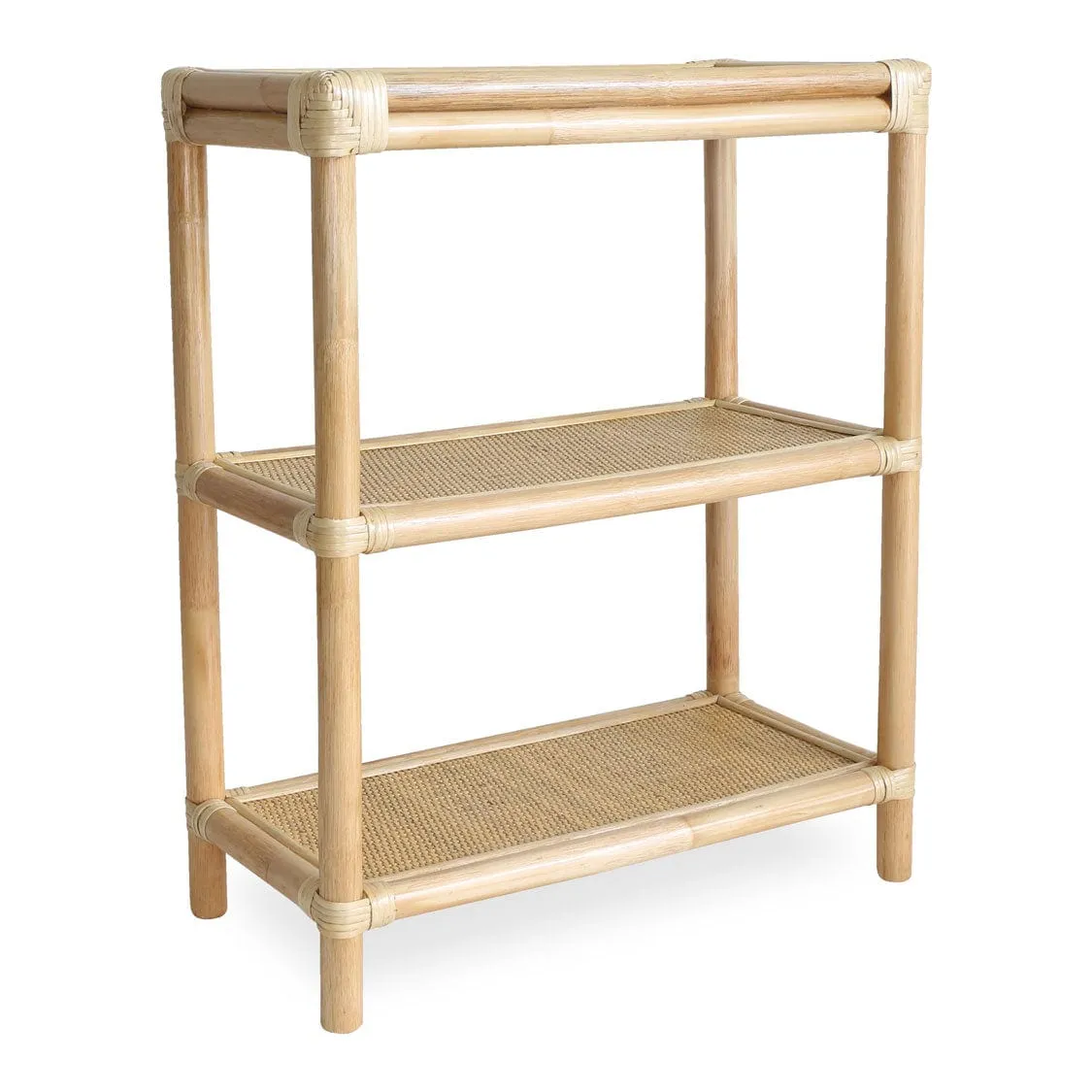 Havana Rectangular Rattan 3 Tier Shelf Unit