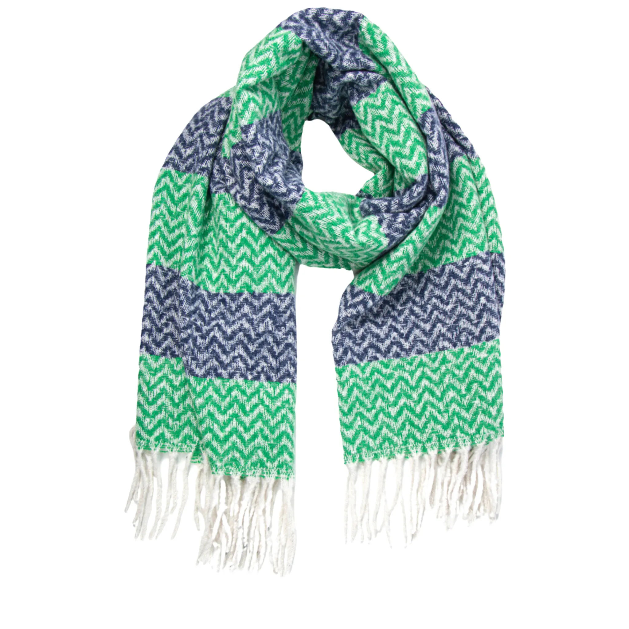 Heavyweight Scarf -  Navy Green