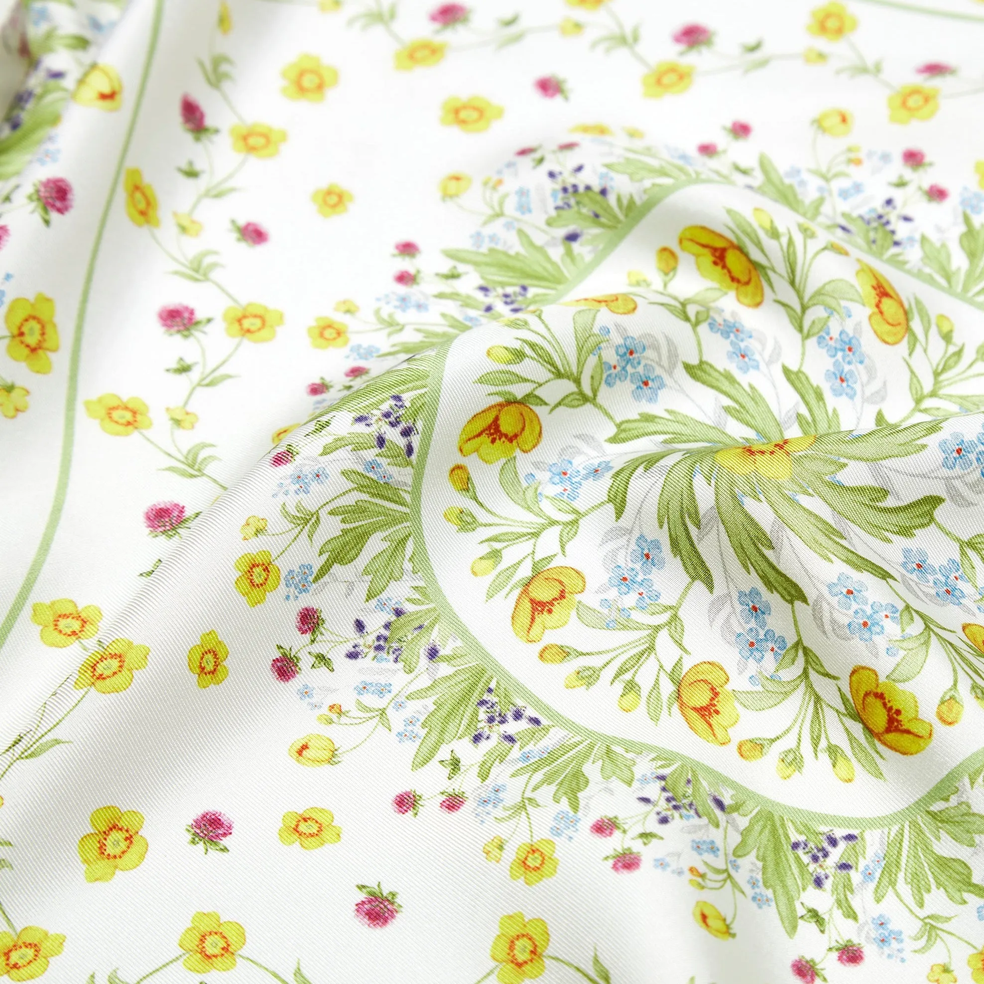 Highgrove Wildflower Border Silk Mini Scarf