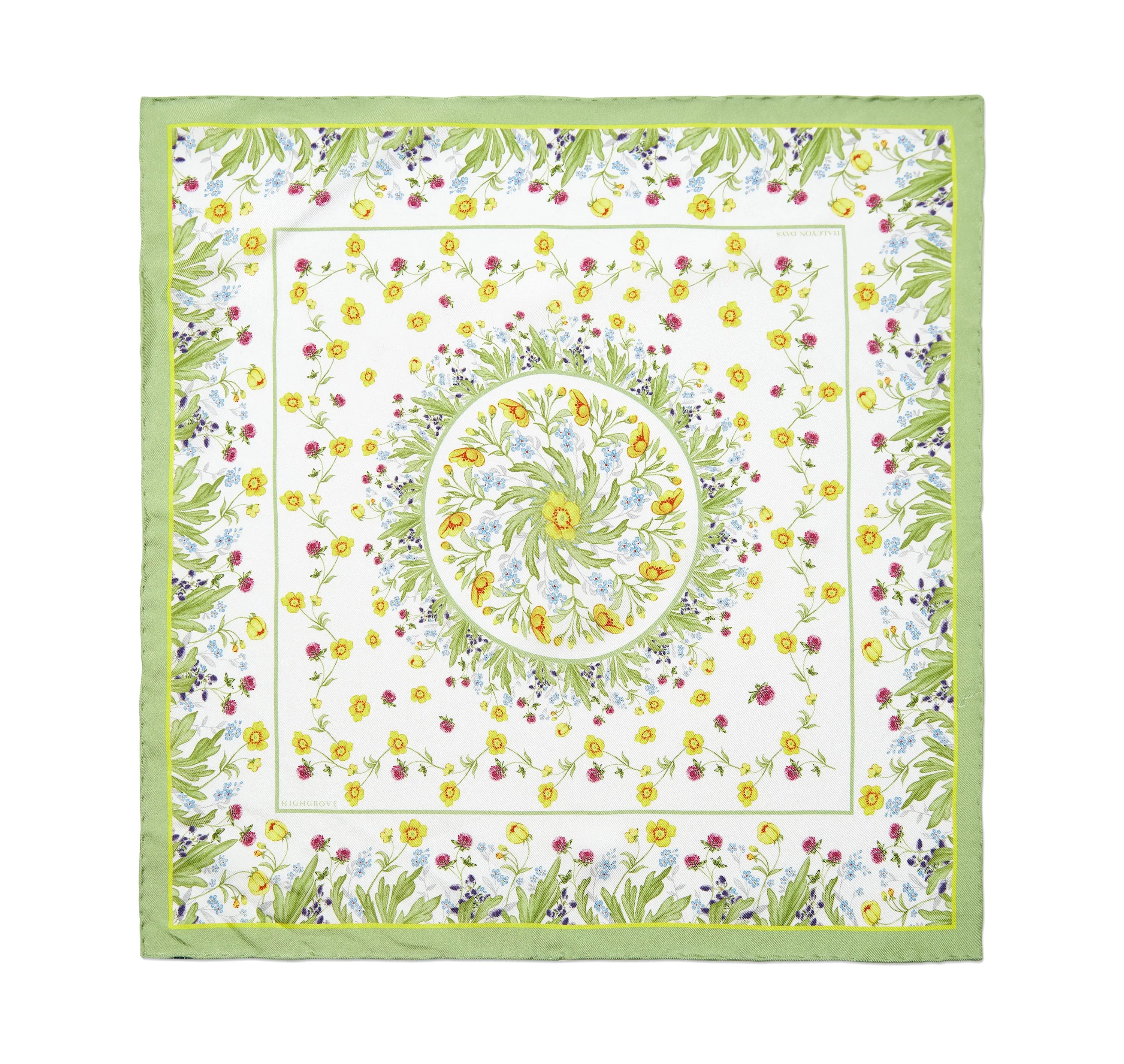 Highgrove Wildflower Border Silk Mini Scarf