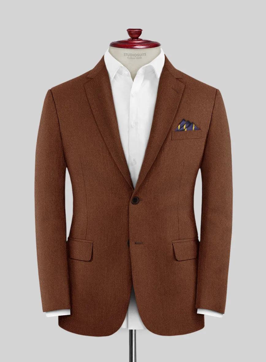 Italian Atiero Brown Wool Jacket