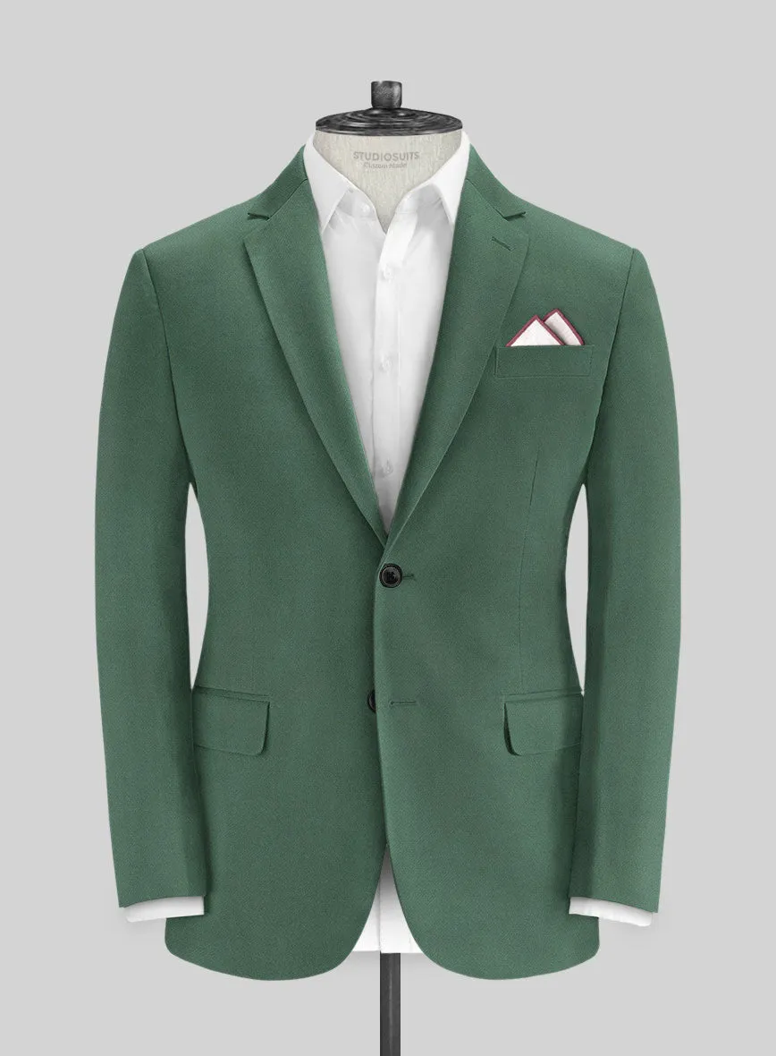 Italian Spring Green Cotton Stretch Jacket