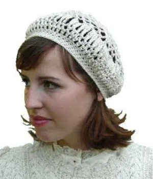 Lacy Beret Crochet Pattern