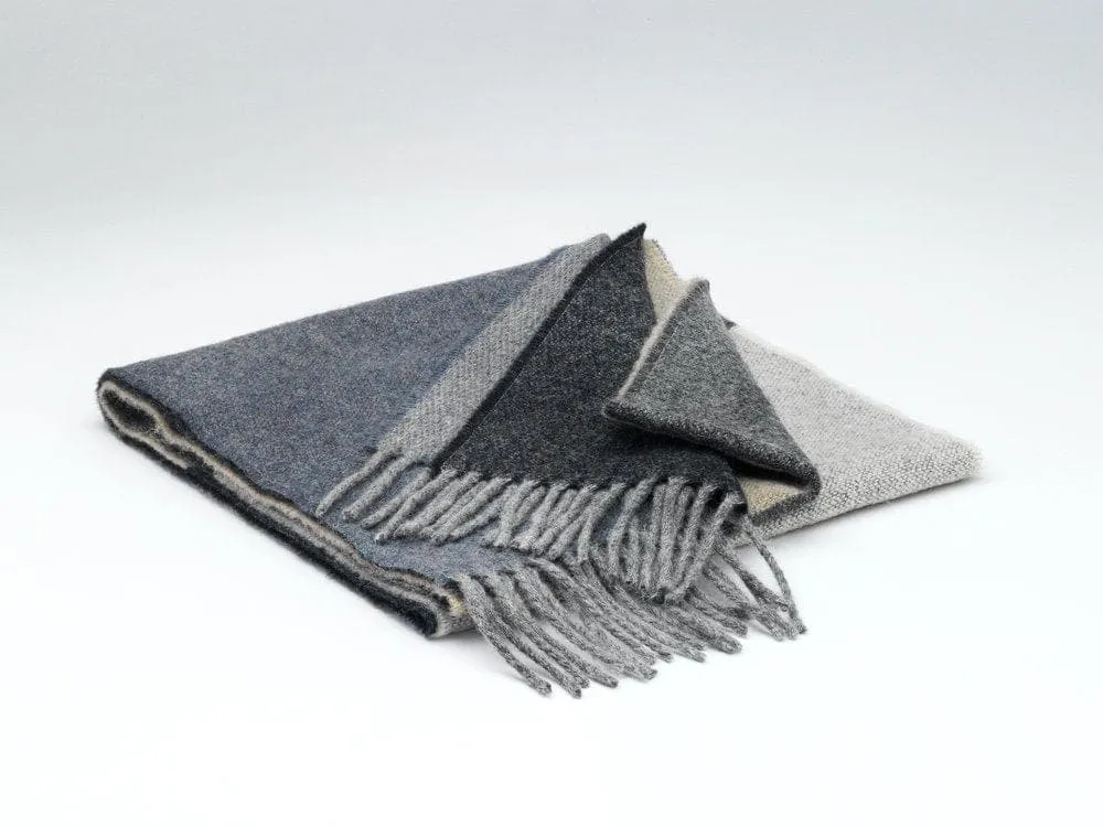 Lambswool Scarf Mens- Tokyo Stripe