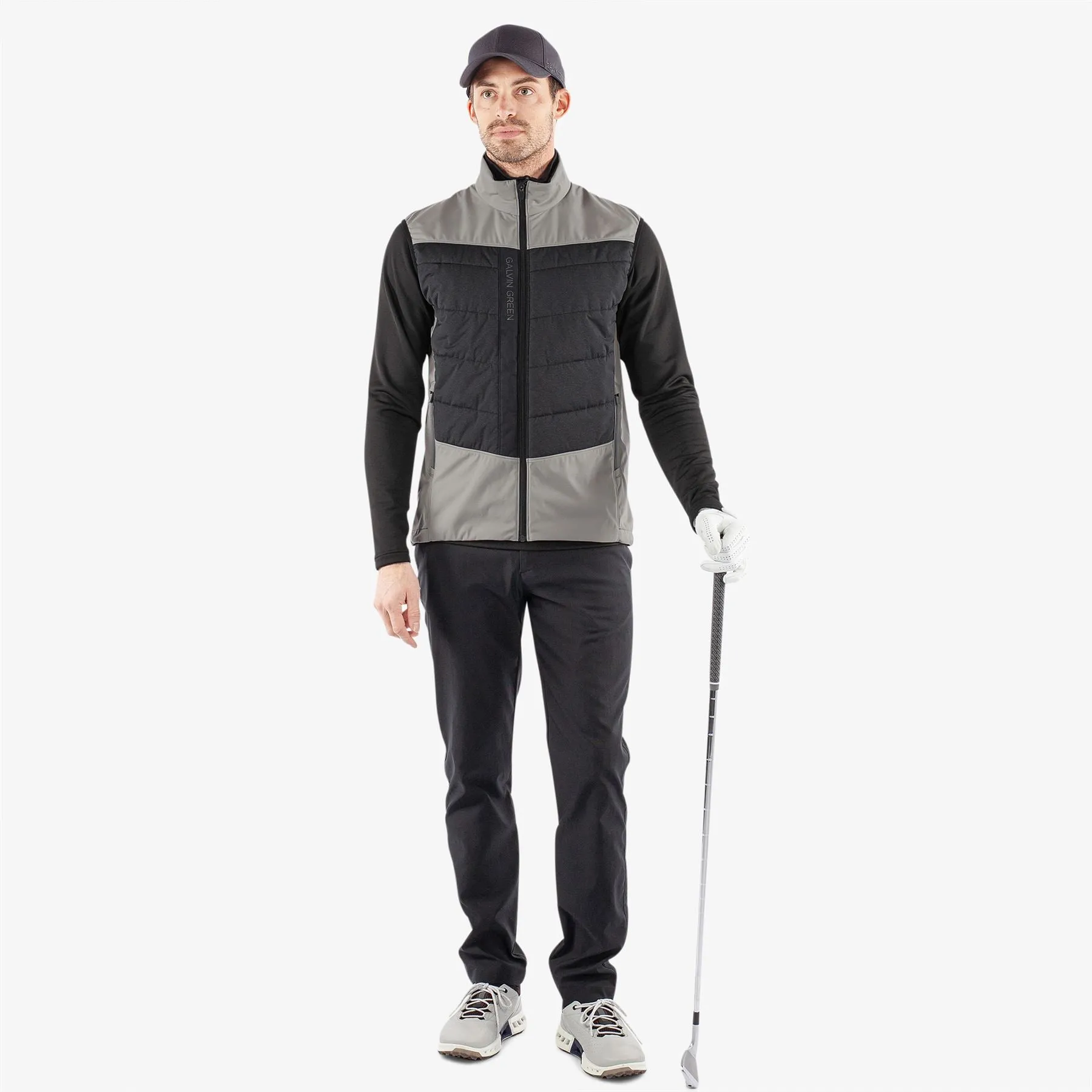 Lauro Interface-1 Full Zip Gilet Sharkskin/Black - SS24