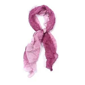 Lilac Silk Bandhani Scarf