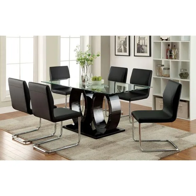 LODIA I Black Dining Table