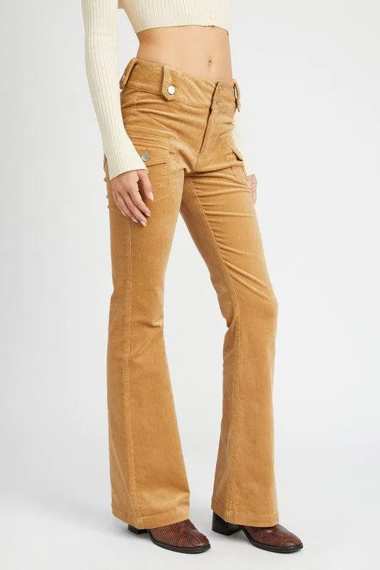 Low Rise Pants w/ Bell Bottoms