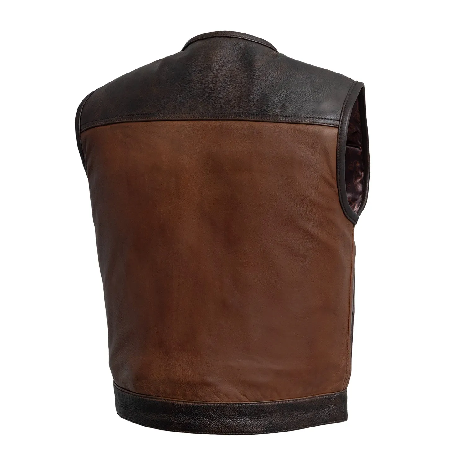 Lowside Gunner Men's Motorcycle Leather Vest