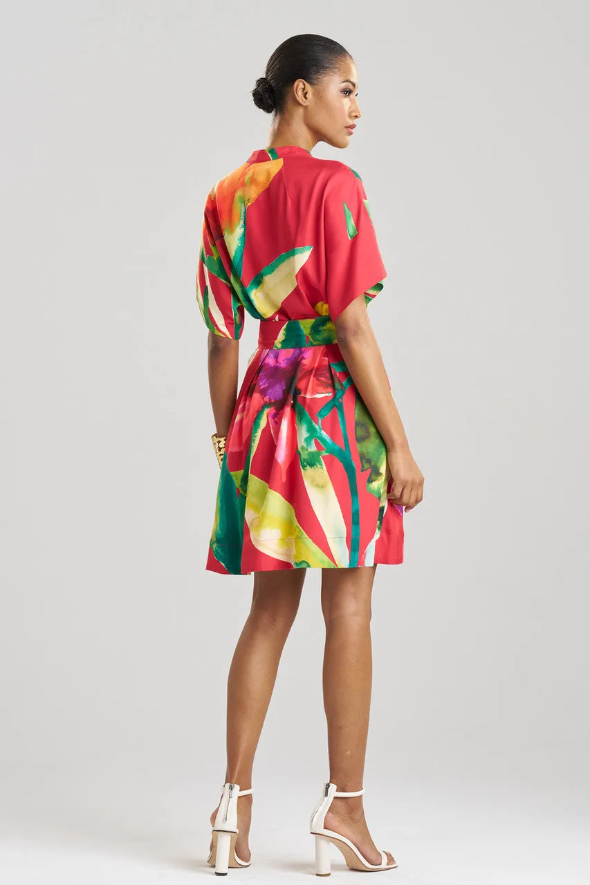 Mallorca Printed Cotton Silk Dress