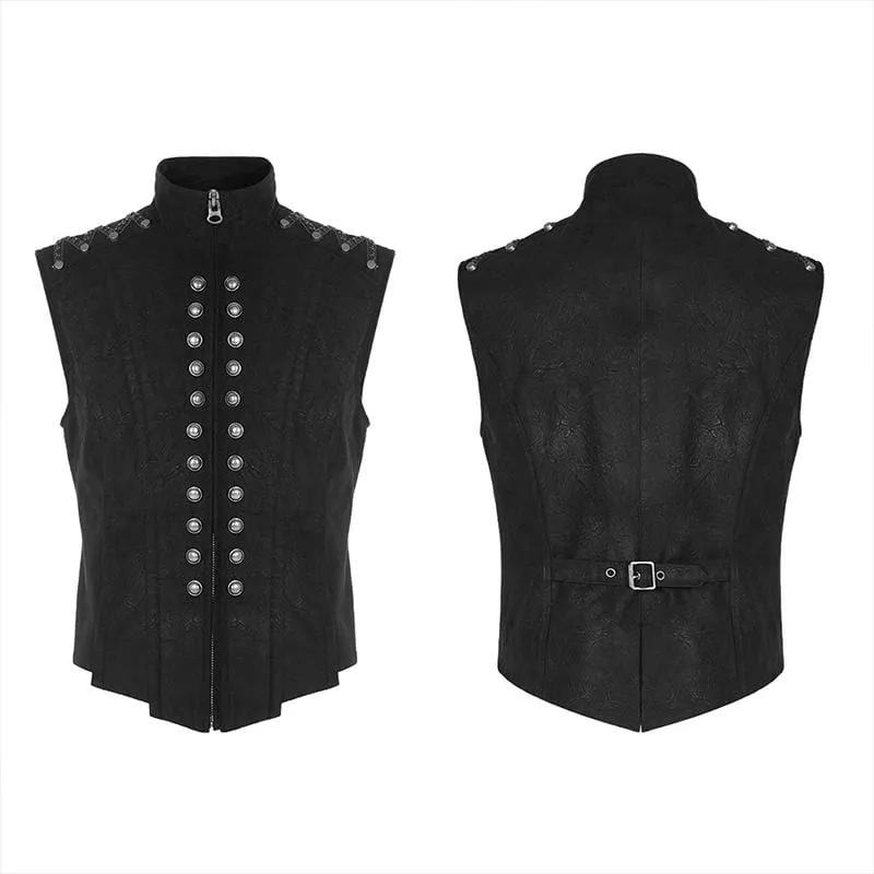 Men's Punk Heavy Metal Short Vests