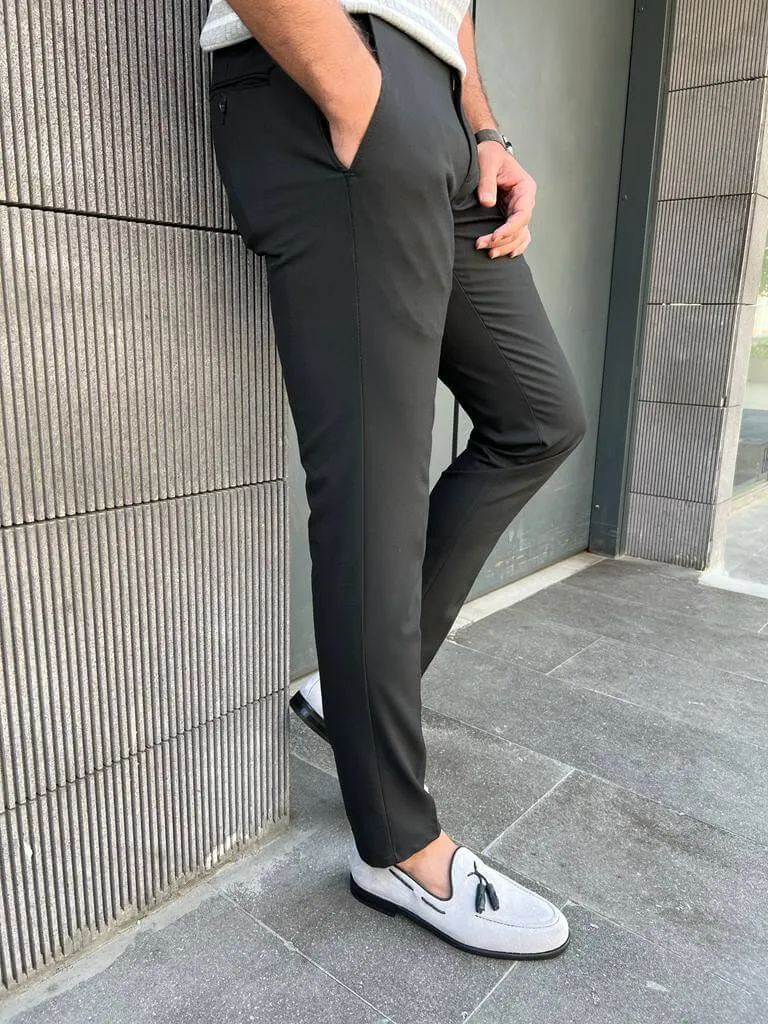 Men's Slim Fit Black Pants