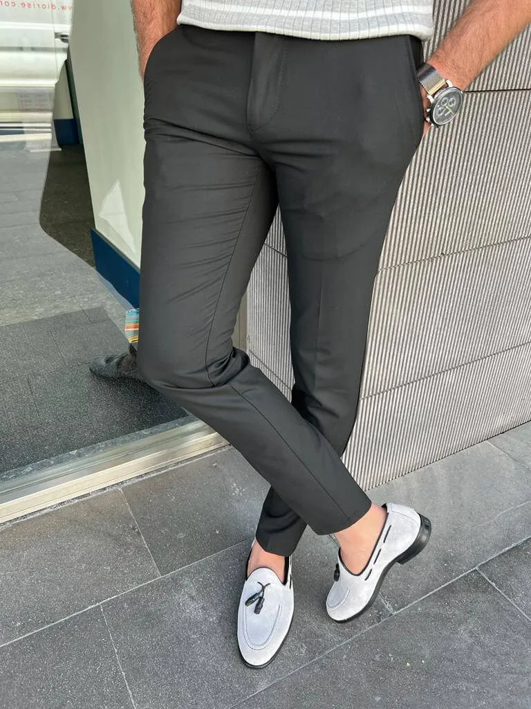 Men's Slim Fit Black Pants