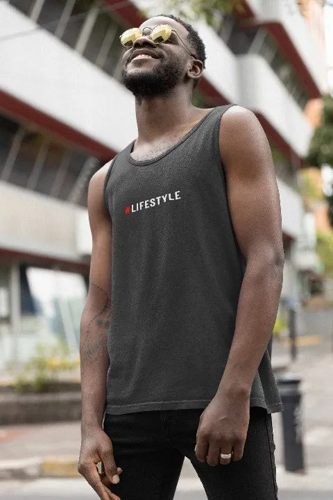 Mens Vest Tops '#Lifestyle' Design