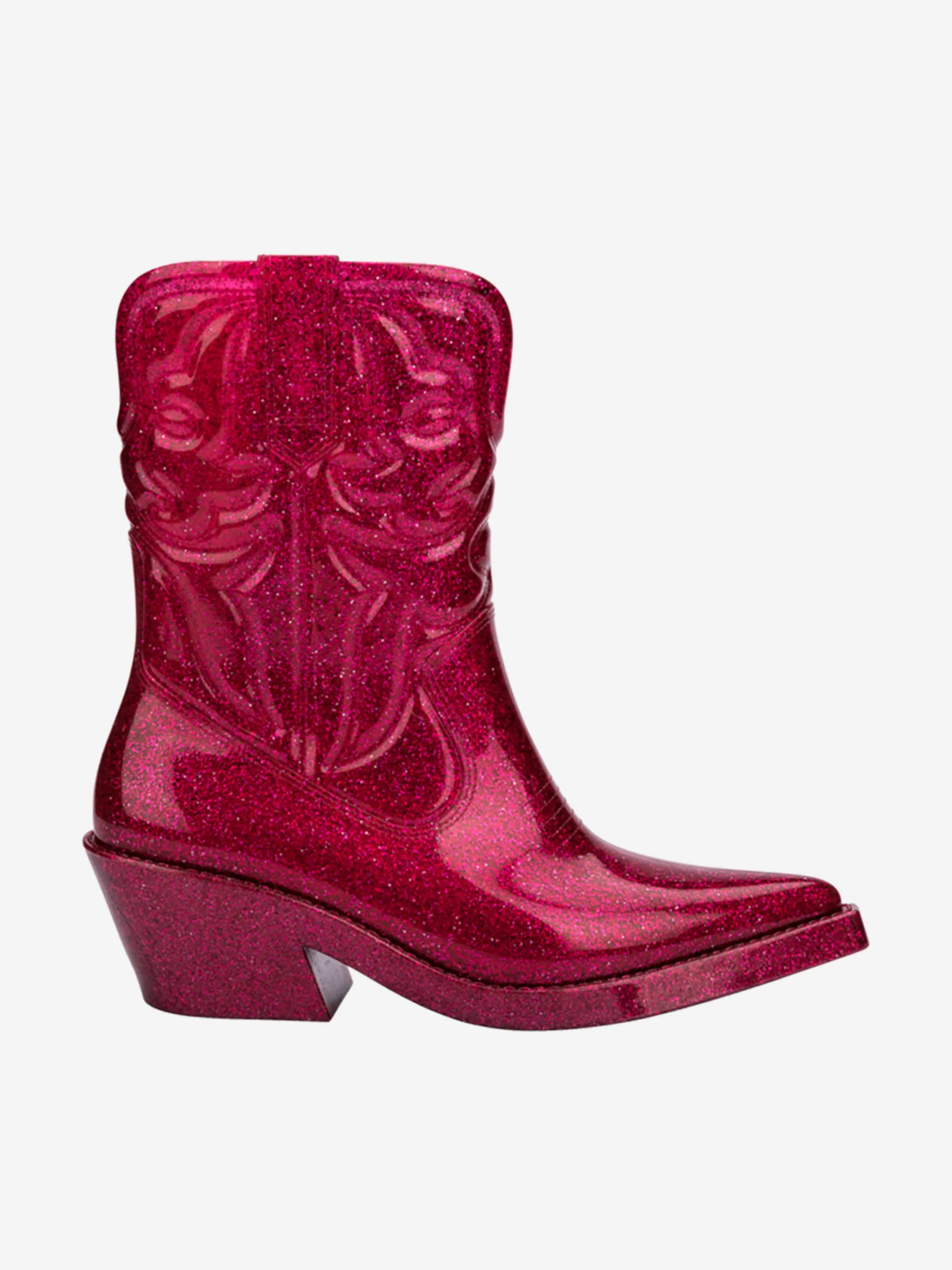 Mini Melissa Girls Texas Boots in Pink