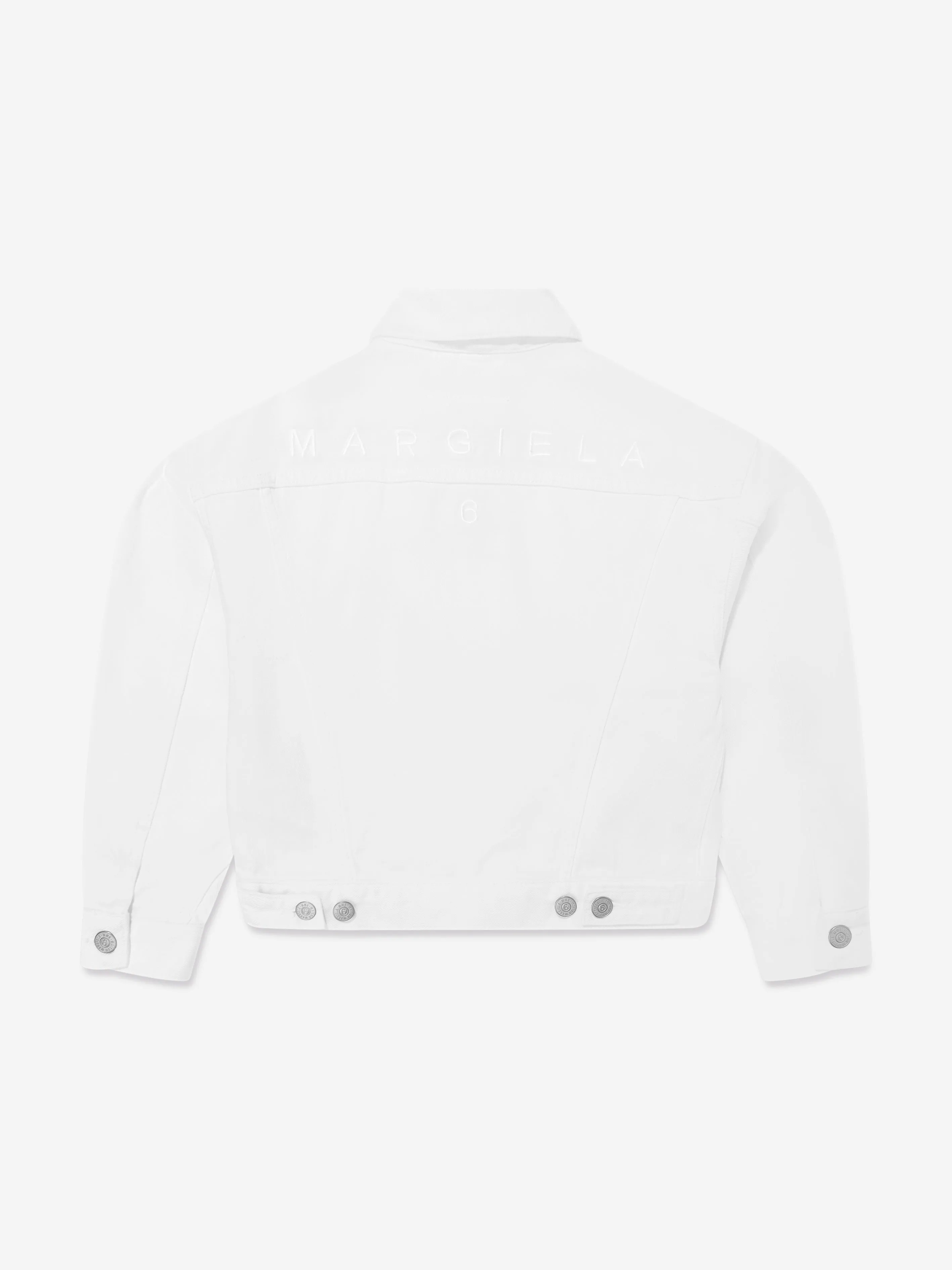 MM6 Maison Margiela Kids Denim Jacket in Ivory